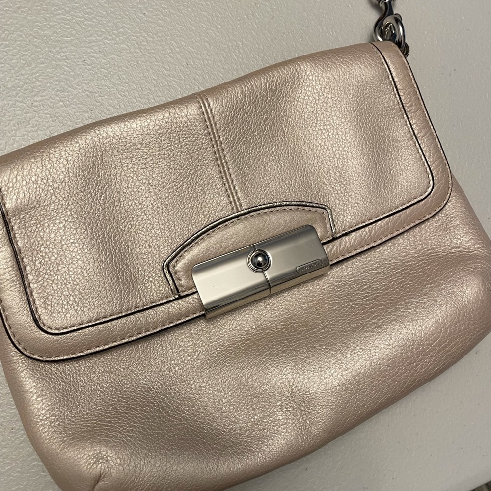 Coach brand leather small crossbody purse